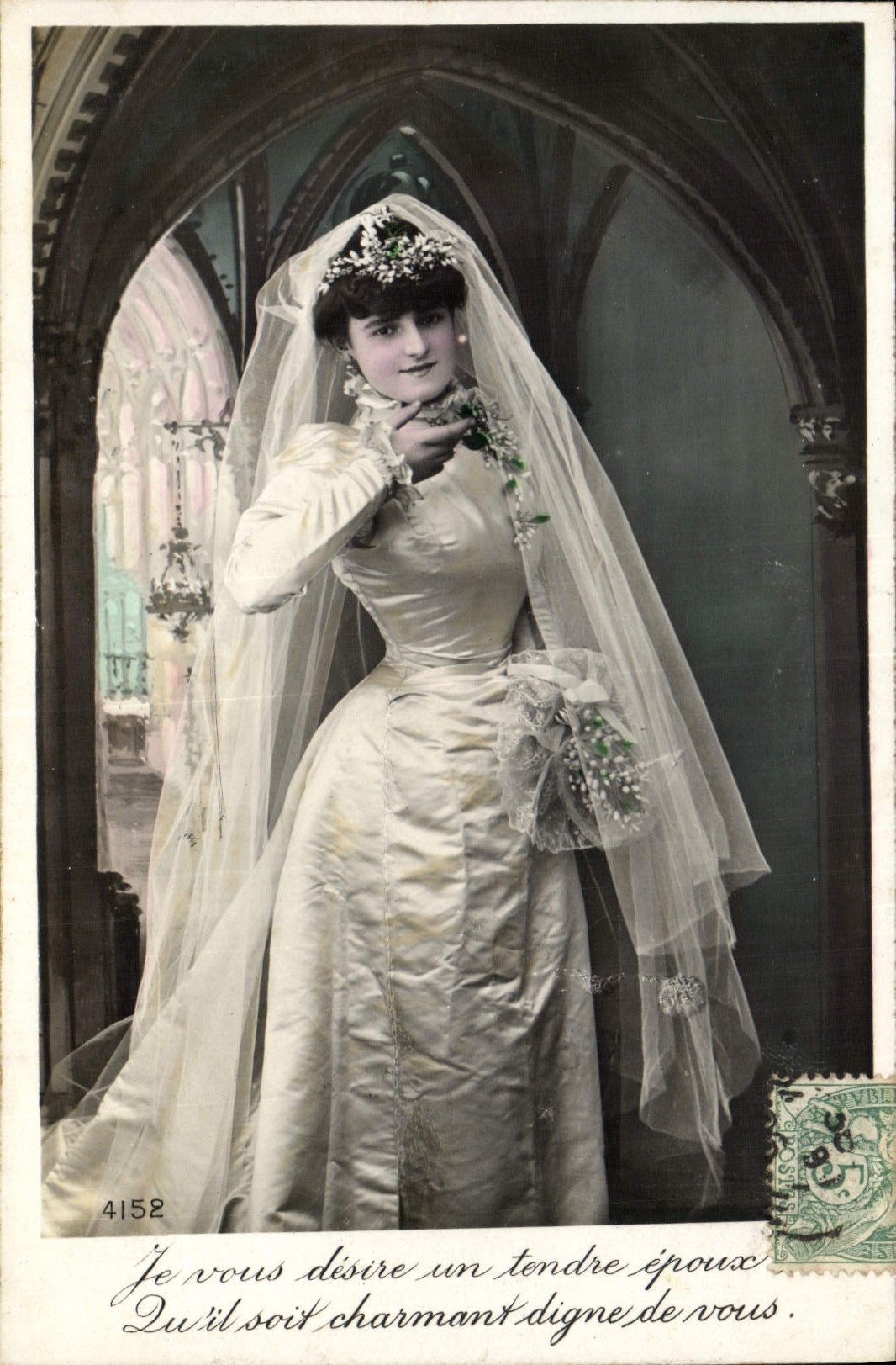 CPA Fantaisie Femme Mariage 