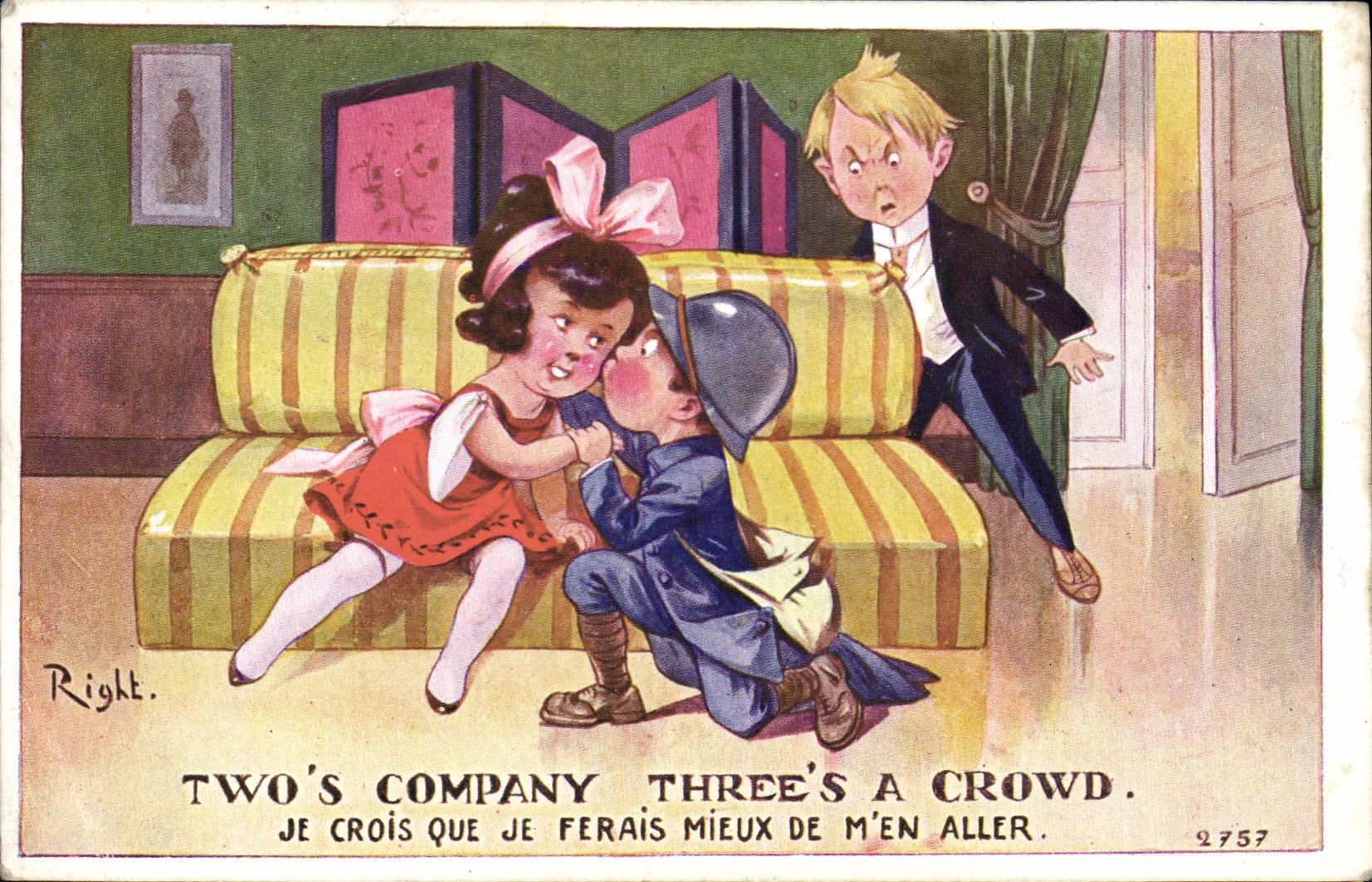 CPA Fantaisie Enfants Miltiaria Illustrateur Right