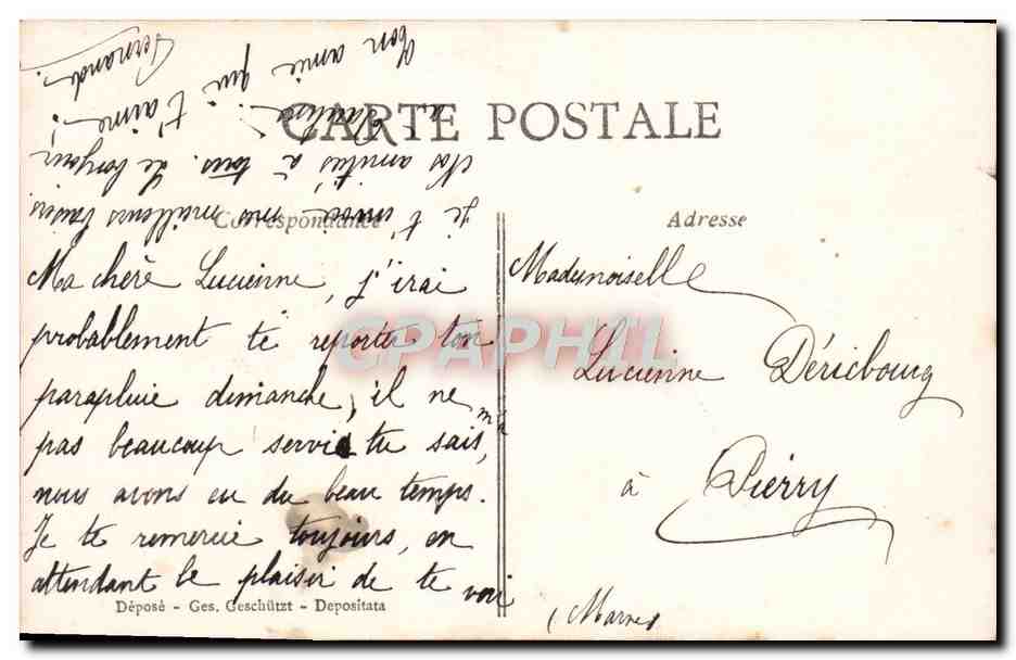 CPA Fantaisie Enfant — Verso