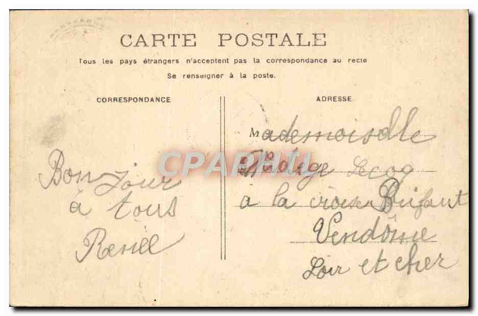 CPA Fantaisie Enfant — Rückseite