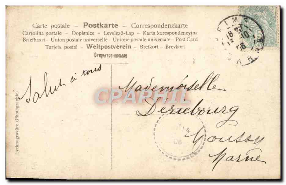 CPA Fantaisie Enfant — Verso