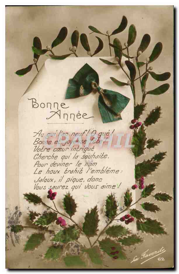 CPA Fantaisie Bonne annee