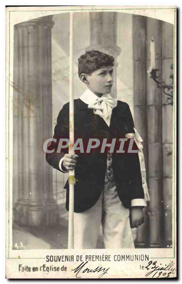 CPA Fantaisie Enfant Premier Communion