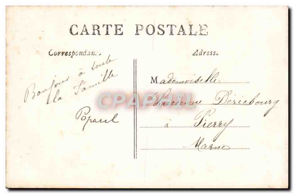 CPA Fantaisie Enfants Coq — Rückseite