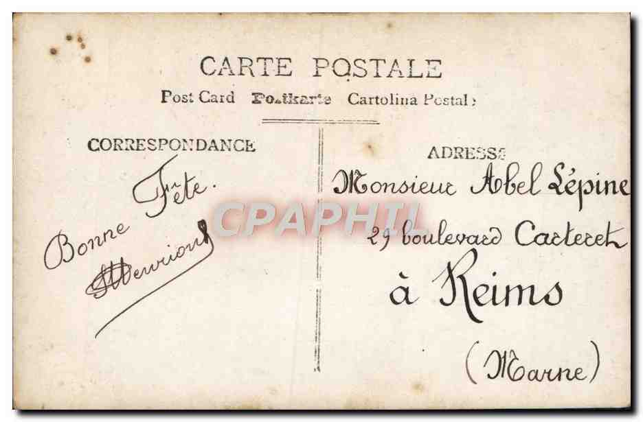 CPA Fantaisie Enfants — Verso