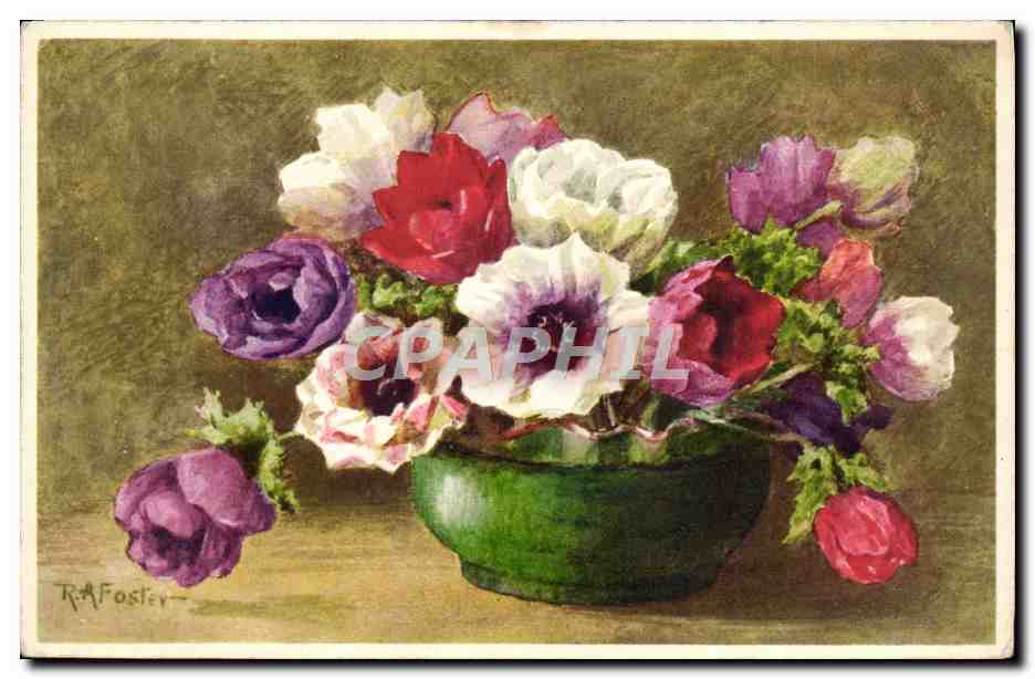 CPA Fantaisie Fleurs
