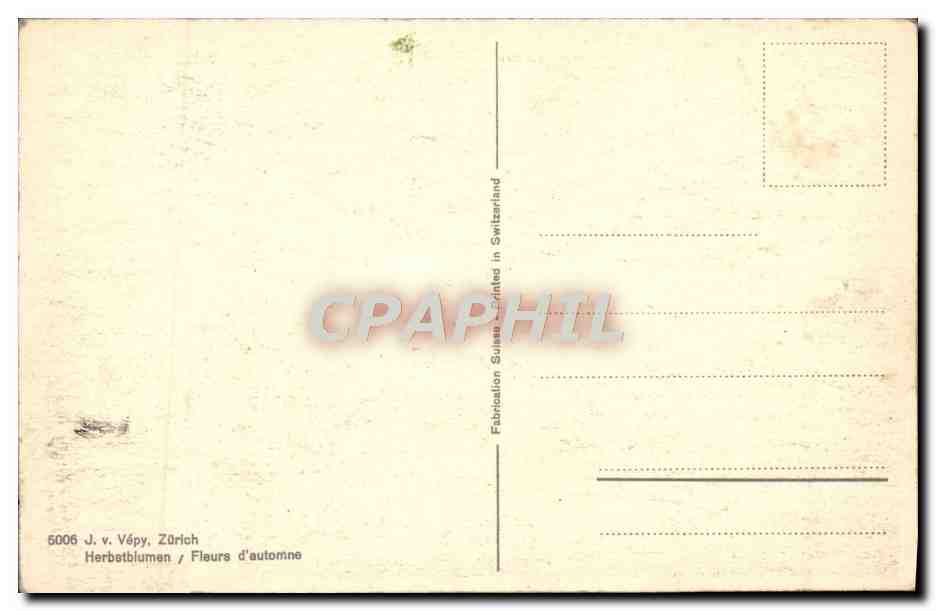 CPA Fantaisie Fleurs — Rückseite