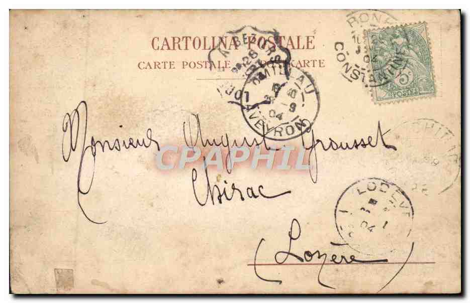 CPA Fantaisie Femme CApri da Napoli — Verso