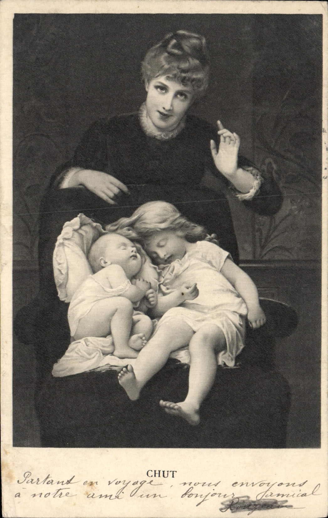 CPA Fantaisie Femme Enfants