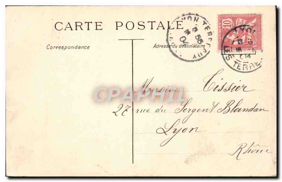 CPA Fantaisie Femme Enfants — Rückseite