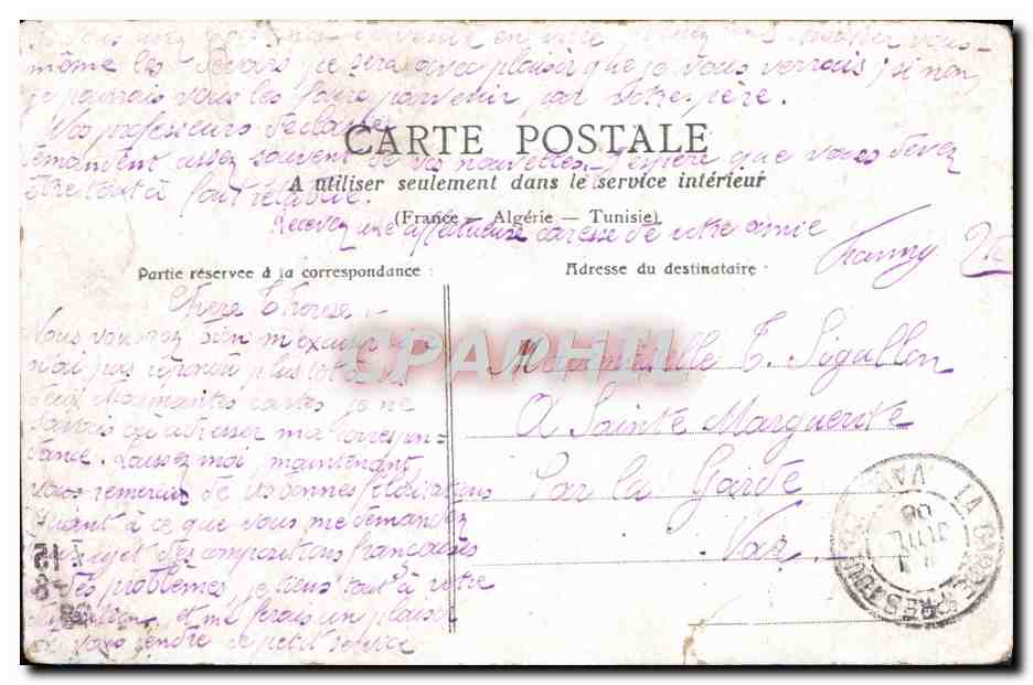 CPA Fantaisie Enfant Amour  — Rückseite