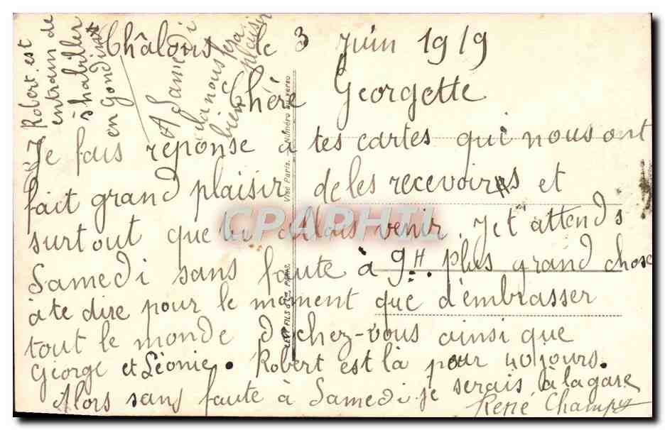 CPA Fantaisie Femme — Rückseite