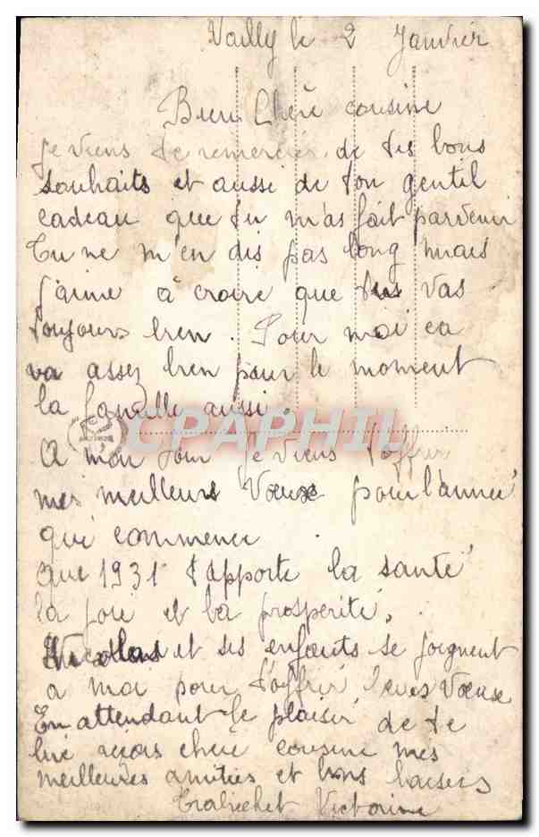 CPA Fantaisie Fleurs — Rückseite