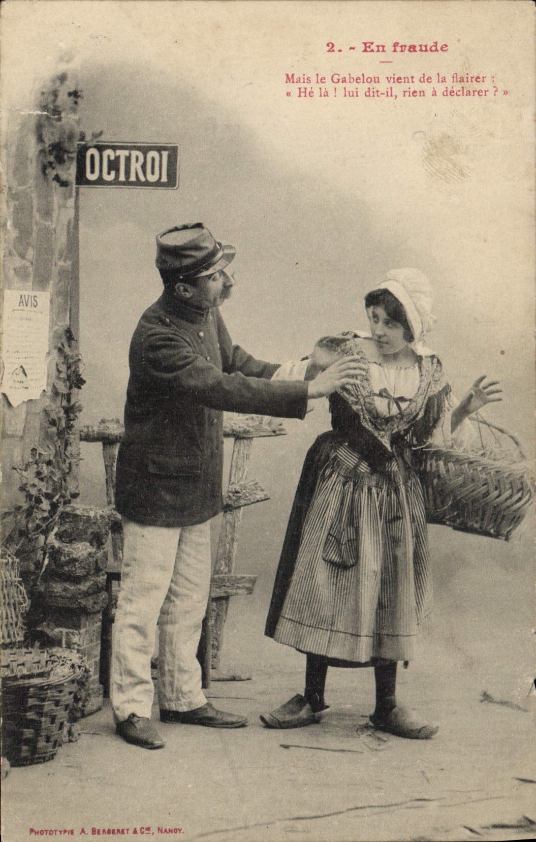 Contrôle fiscal à Octroi — Phototypie A. Bergeret & Cie, Nandy