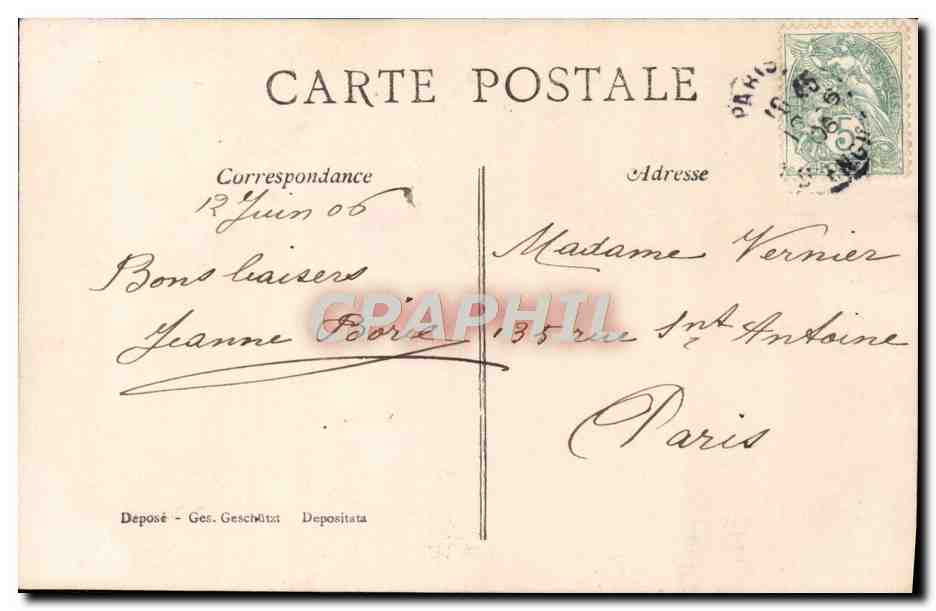 Famille — scène de jardin — A&S n°359 — Verso