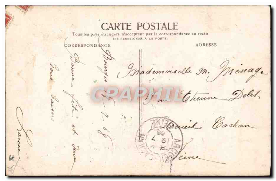 CPA Fantaisie Enfant — Verso