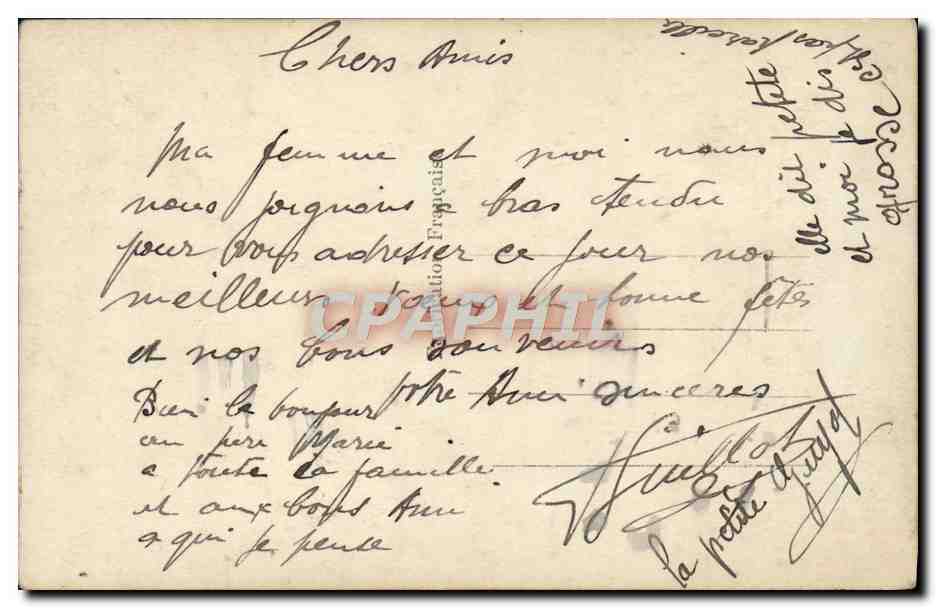 Couple — Bonne Fête — REX 1573 — Verso