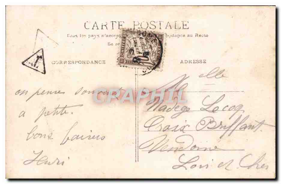 CPA Fantaisie Enfant — Verso