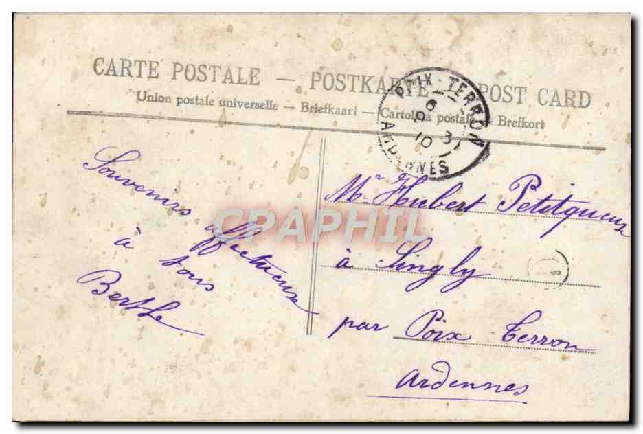 CPA Fantaisie Enfant — Verso