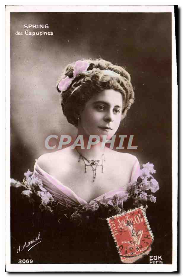 Lente van de Capucines — Portret van een vrouw — H. Manuel, n° 3069