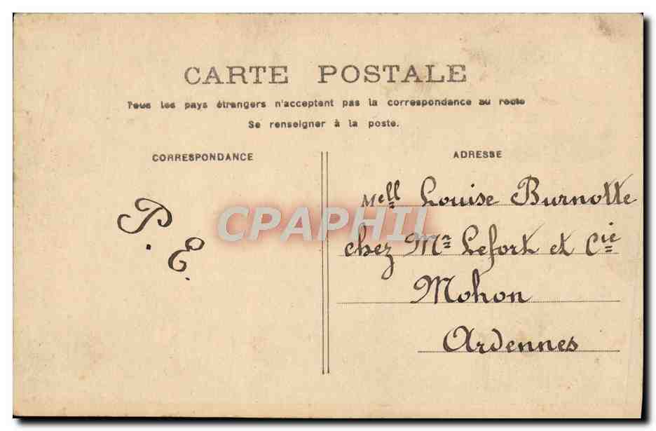 CPA Fantaisie Femme Ombrelle — Rückseite