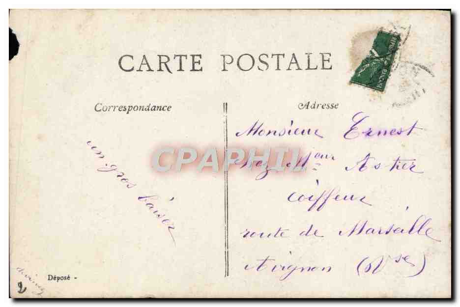 CPA Fantaisie Femme — Verso