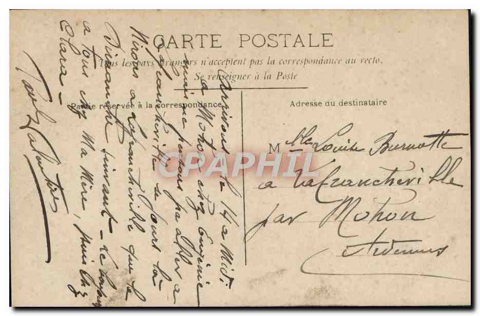 Joven pareja al aire libre — editor CIRCE, n° 4309 — Reverso