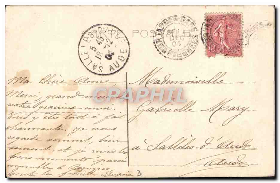 CPA Fantaisie Enfant — Verso