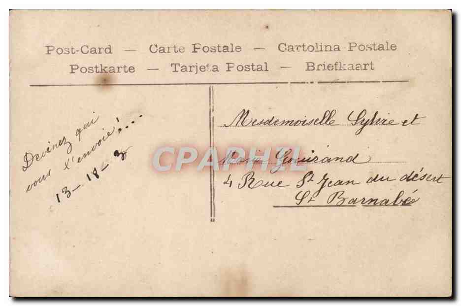 CPA Fantaisie Enfant — Verso