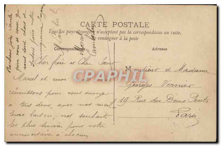 CPA Fantaisie Femme — Rückseite