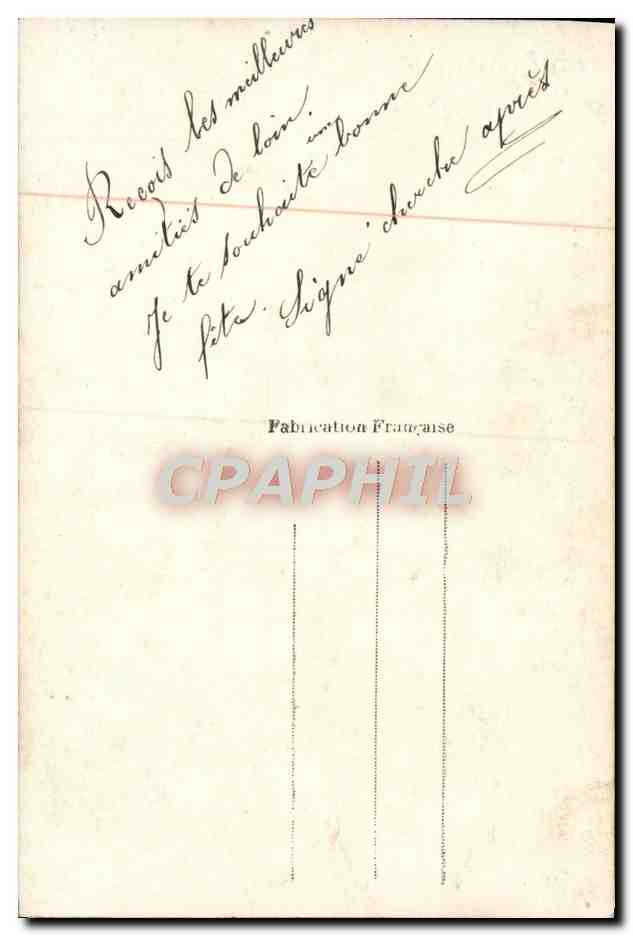 CPA Fantaisie Femme — Rückseite