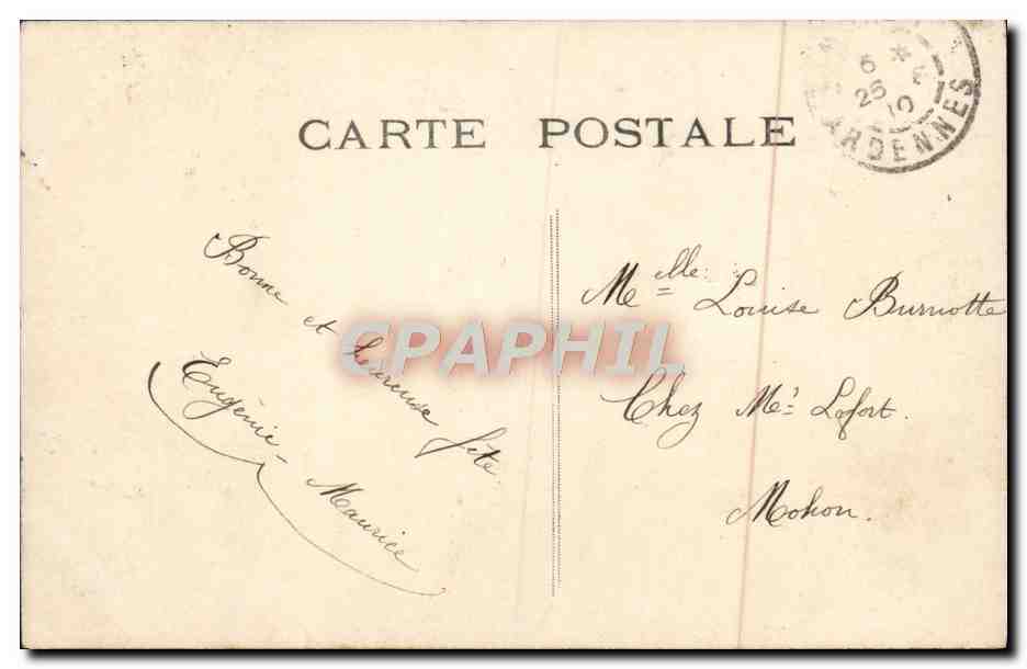 CPA Fantaisie Femme — Verso