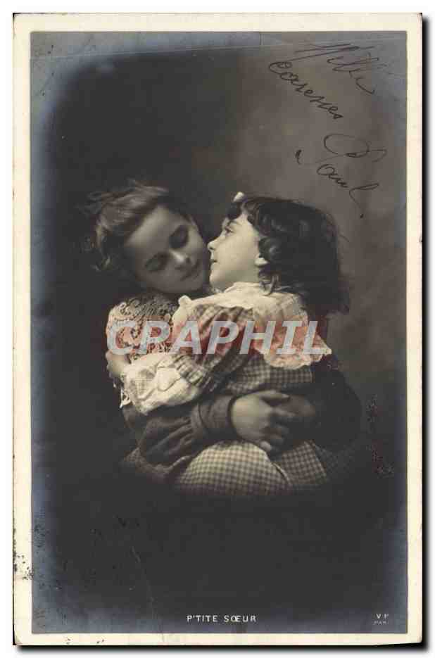 CPA Fantaisie Enfants Petite soeur 
