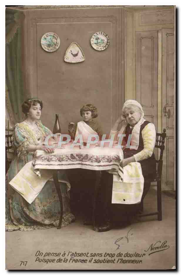 Drei Frauen am Tisch — gedruckter Text — Verlag Novella, Nr. 717