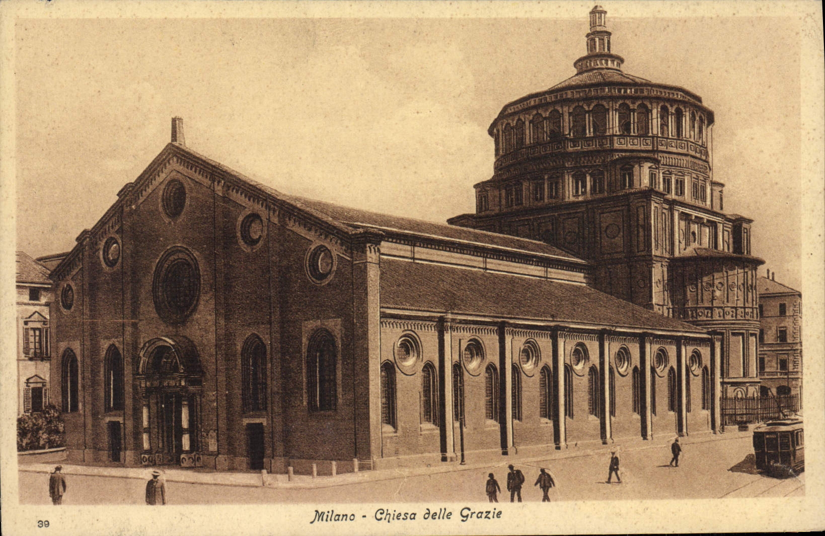 CPA Milano Chiesa delle Grazie