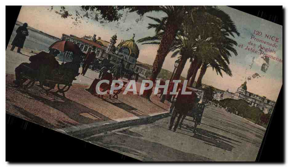 CPA Nice Promenade des Anglais et jetee promenade