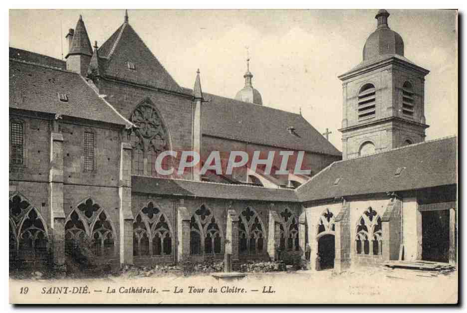 CPA Saint Die La Cathedrale La Tour du Cloitre