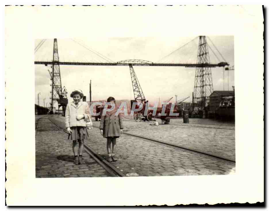 Phot Le Havre 1957 Transbordeur Enfants