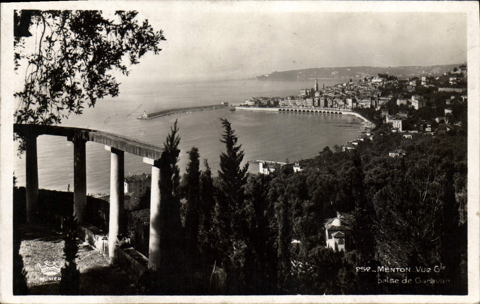CPM Menton Vue generale Prise de Garavan