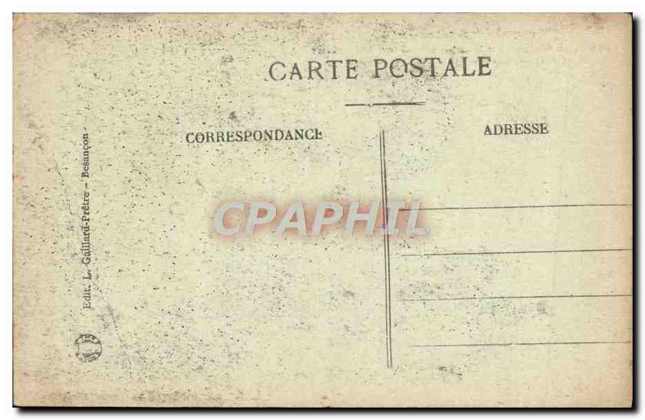 CPA Les Gorges du Doubs a Maison Monsieur Le pavillon des sonneurs et le defile de la Rasse — Rückseite