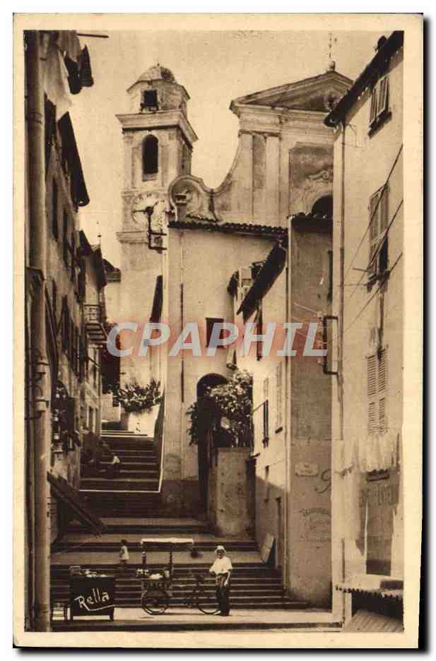 Villefranche-sur-Mer — Die Kirchstraße — Collection Rella