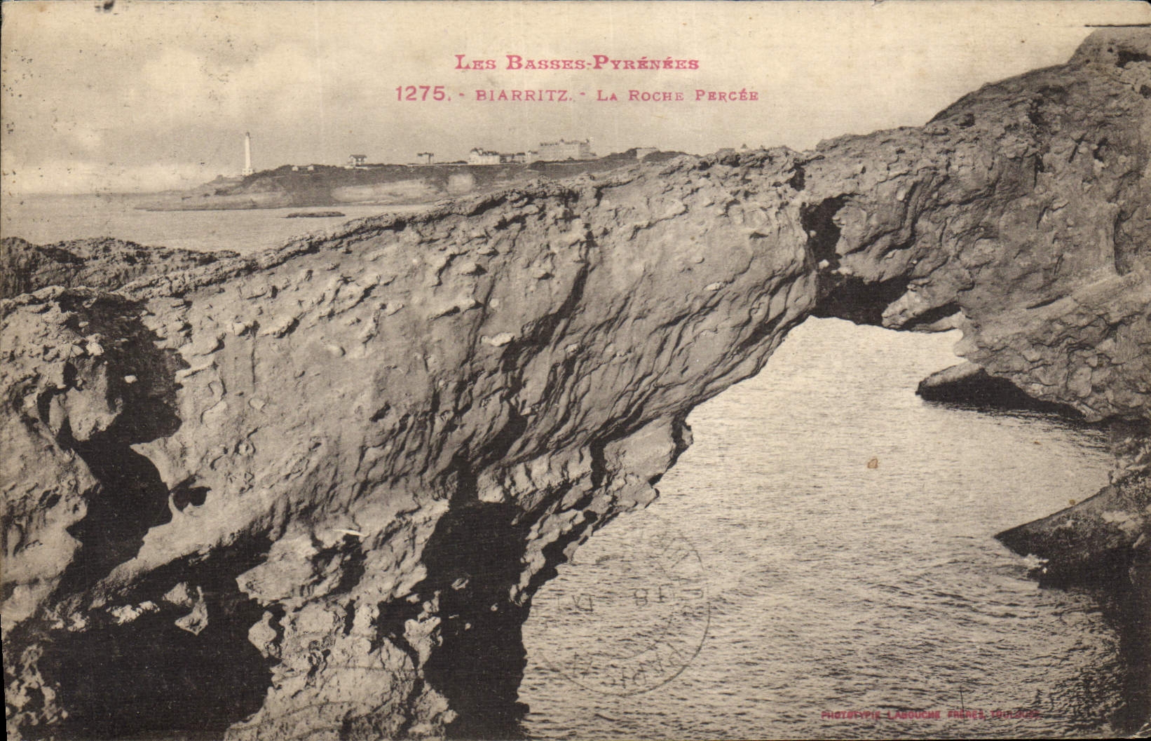CPA Biarritz La Poche Percee