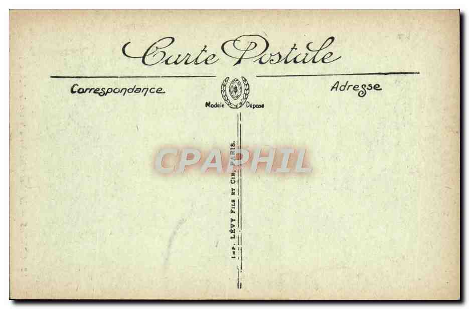 CPA Cannes Le Mont Chevalier a travers les palmiers  — Rückseite