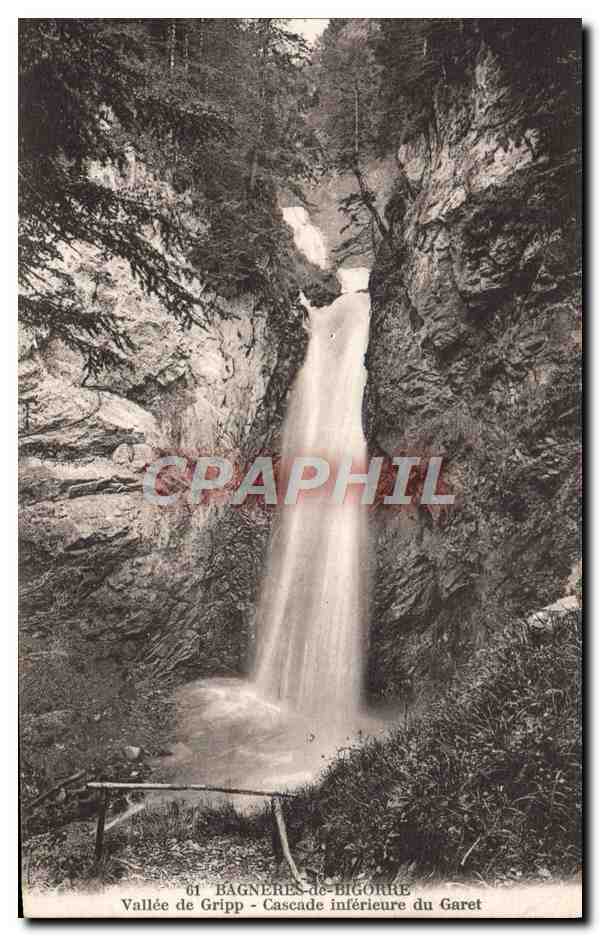 Cascade inférieure du Garet — Vallée de Gripp — Bagnères-de-Bigorre