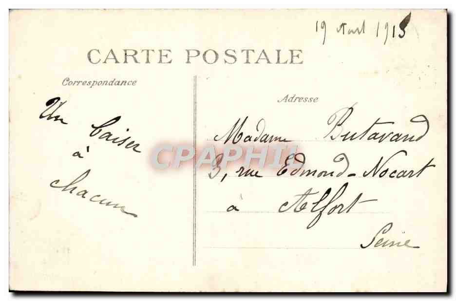 CPA Le Havre La Jetee Un Jour de tempete  — Rückseite
