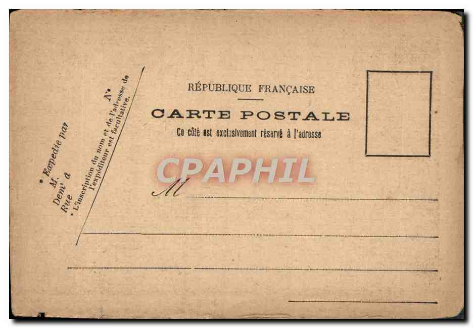 CPA Paris Place Vendome — Verso