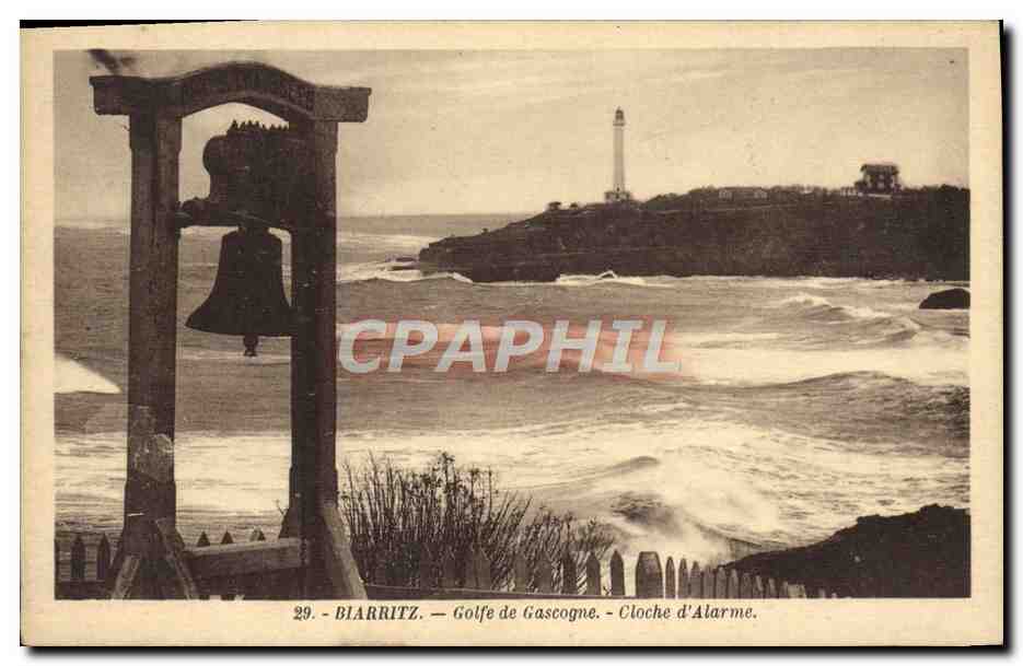 CPA Biarritz Golfe de Gascogne Cloche d'alarme