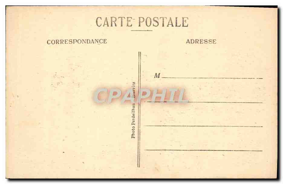 CPA Biarritz Golfe de Gascogne Cloche d'alarme — Back