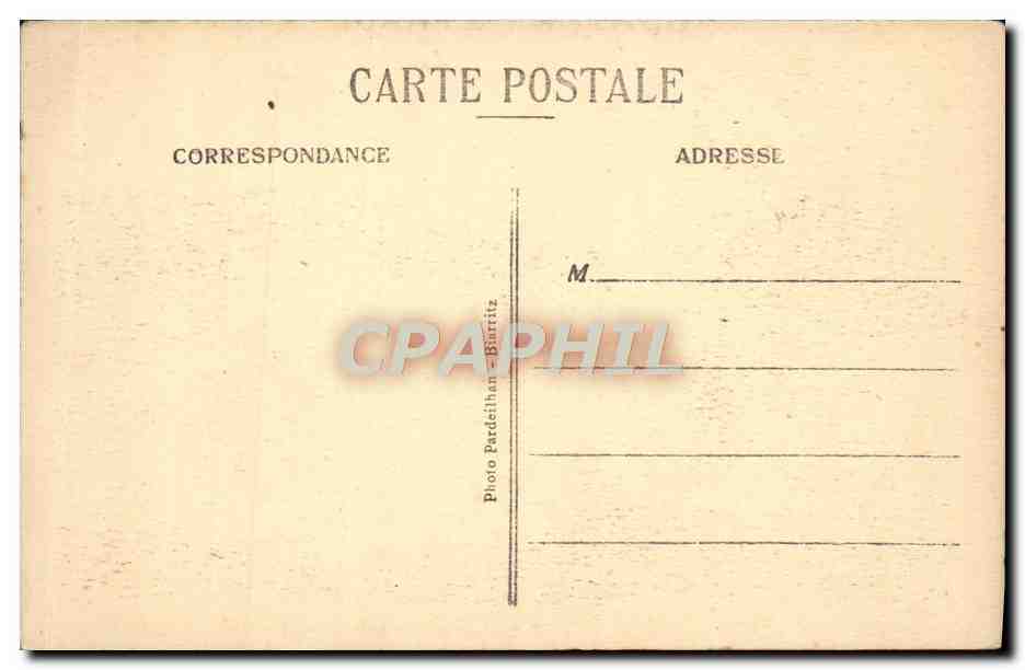 CPA Biarritz Golfe de Cascogne — Verso