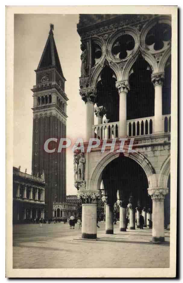 CPA Venezia Campanile di Marco e angolo del palazzo Ducale